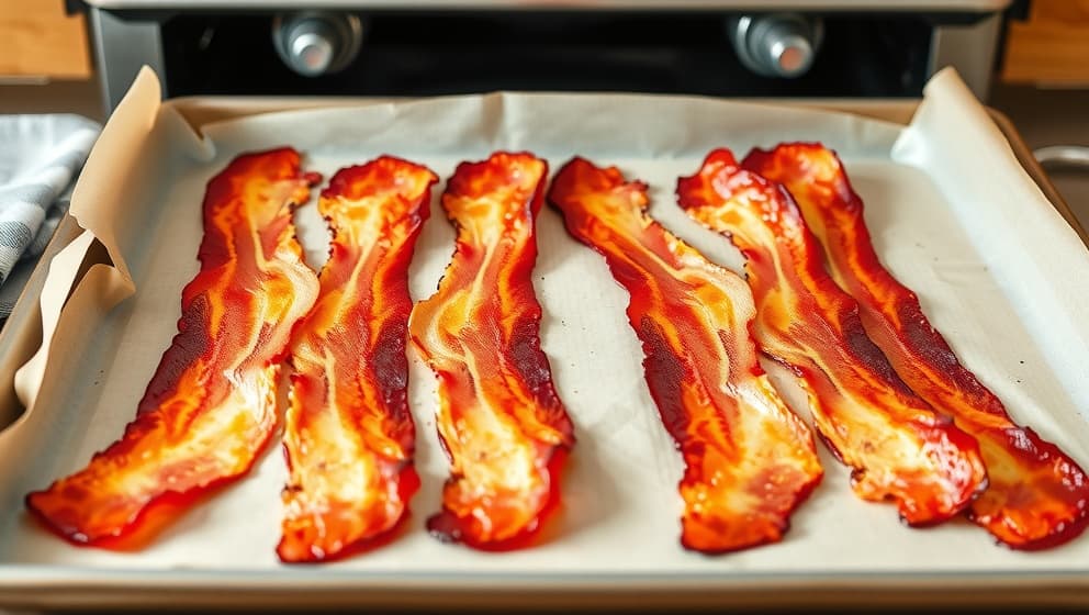 Bacon i ugn, knaprig och lättlagat