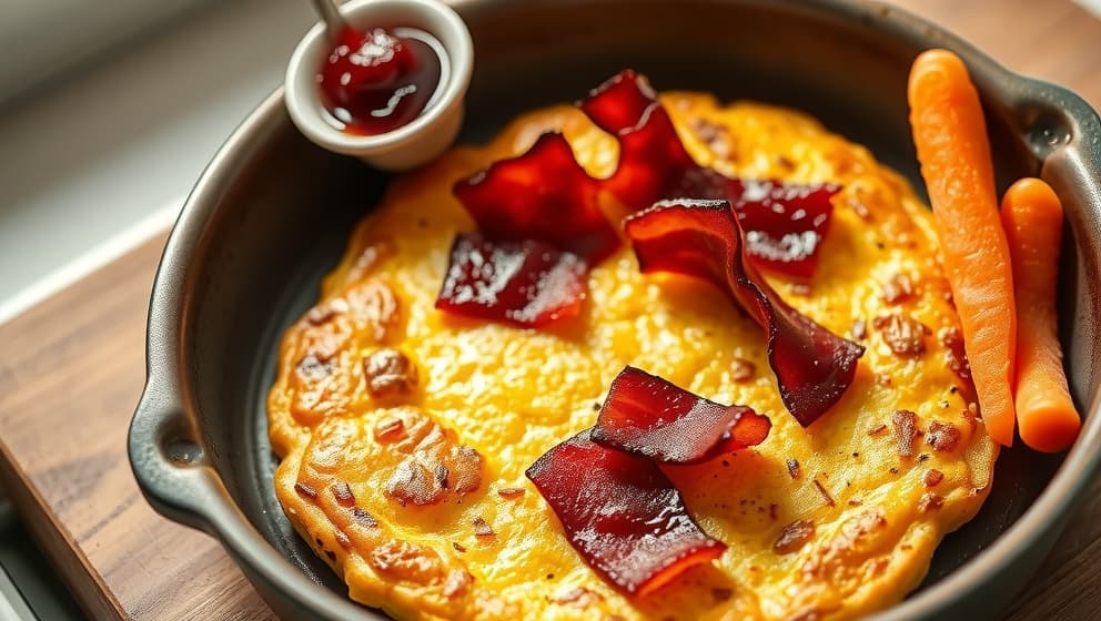 Klassisk ugnspannkaka med bacon till hela familjen